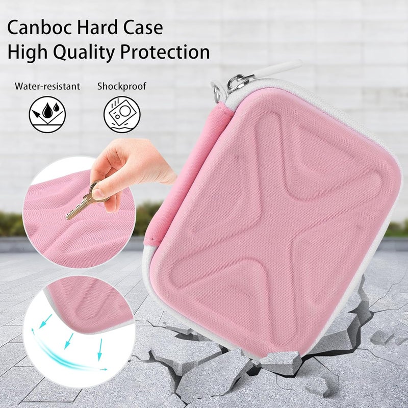 BLK8IGHT Digital Camera Case for AbergBest 21 Mega Pixels 2.7" LCD Rechargeable HD/Kodak Pixpro/Canon PowerShot ELPH 180/190/Sony DSCW800/DSCW830 Cameras, Travel Carrying Protective Case for Camera- Pink - Image 5